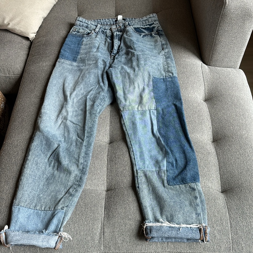 Urban Outfitters Patchwork Boyfriend Jeans